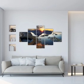 Obraz - Krajobraz górski, Norwegia (125x70 cm)