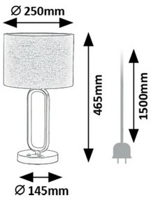 Rabalux 74044 dekoracyjna lampa stołowa Domiro, złota