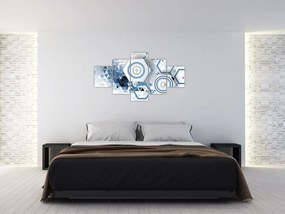 Obraz - Abstrakcja geometryczna (125x70 cm)