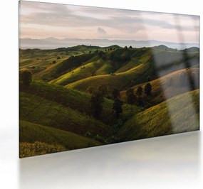 Obraz na szkle - Widok na tajskie wzgórza (70x50 cm)