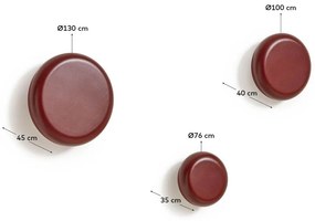 Czerwone ścienne drewniane haczyki zestaw 3 szt. Nadue – Kave Home