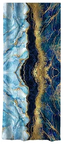 Niebiesko-złota zasłona 140x260 cm – Mila Home