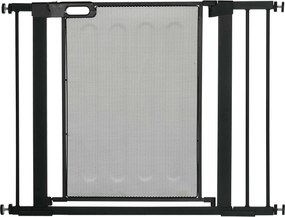 PawHut Brama schodowa zabezpieczająca dla zwierząt, Bramka dla psów, regulowana od 75 cm - 103 cm, Czarny