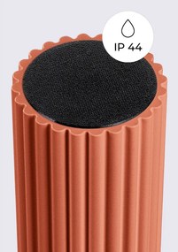 Pomarańczowa lampa sufitowa ze szklanym kloszem ø 12 cm Orbital – Sollux