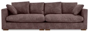 Ciemnobrązowa sofa 266 cm Comfy – Scandic