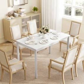 HOMCOM Rozkładany stół jadalniany 80-120 cm dla 4-6 osób, kompaktowy stół kuchenny z łatwą funkcją rozkładania, naturalny | Aosom PL