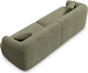 Zielona sztruksowa sofa 255 cm Campi – Cosmopolitan Design