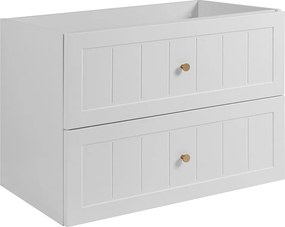 Szafka podumywalkowa w stylu klasycznym, biała, 80 x 57 x 46 cm
