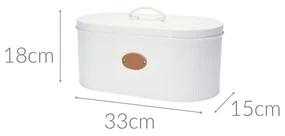 Chlebak metalowy OVAL w stylu retro