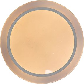 Inteligentny plafon biały 48 cm z LED i ściemniaczem RGB - Jochem