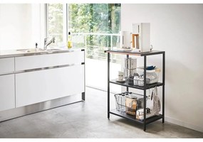 Stalowy regał w kolorze matowej czerni 60x90x46,5 cm Tower – YAMAZAKI