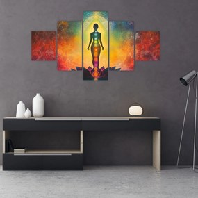 Obraz - Kobieta i czakry (125x70 cm)