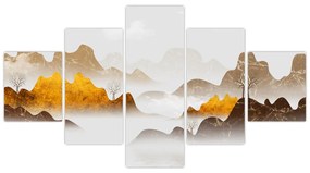 Obraz - Góry we mgle (125x70 cm)