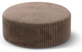 Brązowy sztruksowy puf Dia – Micadoni