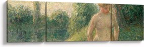 Obraz - Camille Pissarro, The Bather, reprodukcje (170x50 cm)