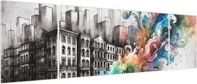 Obraz - Przemysłowe życie (170x50 cm)