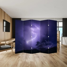 Parawan - Niebieskie niebo i piorun (210x170 cm)