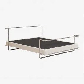 Łóżko Ze Stali Nierdzewnej Igone 160 X 200 Cm & Bez Materaca - Sklum