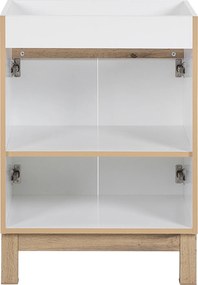 Stojąca szafka pod umywalkę wpuszczaną 60 cm, Bali 820, biała