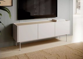 Szafka RTV Lobster – nowoczesna szafka pod TV do salonu na metalowych nóżkach, minimalistyczny design