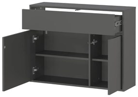 Antracytowy zestaw do przedpokoju Ameca 2.0 – Germania