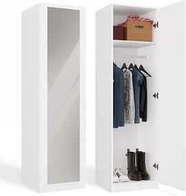 Szafa Malwa SD-50 | Biała | 50x50x180 cm |Szafa z Systemem TIP-ON