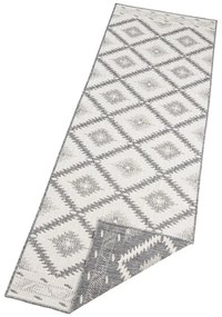 Szaro-kremowy chodnik odpowiedni na zewnątrz NORTHRUGS Malibu, 80x250 cm