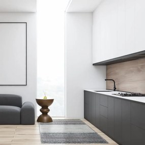 Dywan bawełniany Pescara  szaro-czarny 120 cm x 170 cm