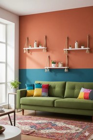 Zestaw trzech białych wiszących półek Z0-G76