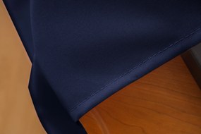 Granatowa zasłona OXFORD 140x250 cm Zawieszanie: Taśma z wiązaniami