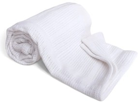 Babymatex Koc dziecięcy Sisi biały, 75 x 100 cm