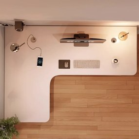 Biurko narożne 120x60 cm, styl loft – nowoczesne biurko do gier i pracy zdalnej z metalową ramą