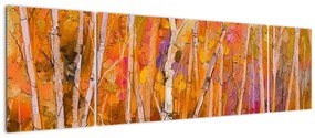 Obraz - Jesienny las (170x50 cm)