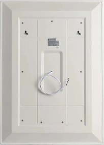 Lustro ścienne prostokątne "Mosaic" touch LED z satynowymi i kolorowymi wstawkami cm 60x80h