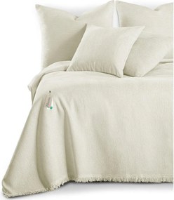 Kremowa narzuta z szenilu 220x240 cm Talo – Filumi