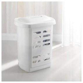 Biały kosz na pranie Addis Linen Hamper White, 60 l