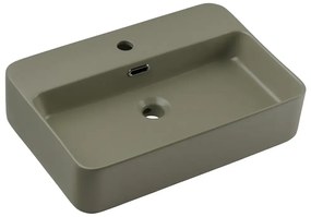 Szafka pod umywalkę NORDIC CREMONA 2S 80cm dąb cremona z umywalką nablatową TRUST 2 COMAD