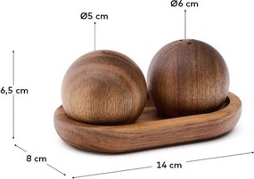 Solniczka i pieprzniczka Nukha – Kave Home