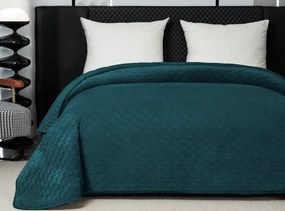 Aksamitna narzuta na łóżko ASTRALIA, turkusowa Rozmiar: 200 x 220 cm