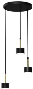 Czarno-złota wisząca lampa do kuchni - N022-Circile