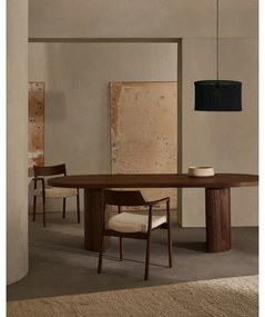 Okrągły stół z blatem w dekorze orzecha 100x240 cm Nealy – Kave Home