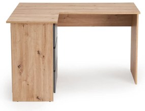 Biurko narożne BEGA dąb artisan/grafitowe HALMAR