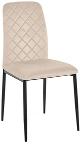 Welurowe beżowe krzesło  P3-Z28