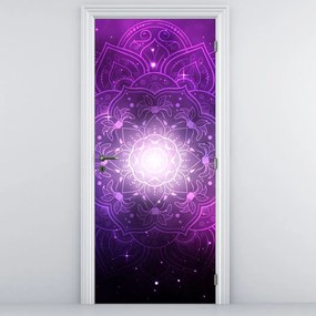 Fototapeta na drzwi - Fioletowa abstrakcja (95x205cm)