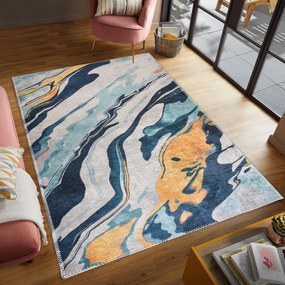 Żółto-niebieski dywan odpowiedni do prania 160x230 cm Colors of Joy – Vitaus