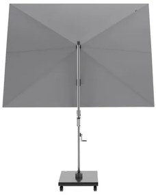 KNIRPS 320 x 320 cm - luksusowy wahadłowy parasol ogrodowy z drążkiem bocznym : Kolor parasola Knirps - Szary