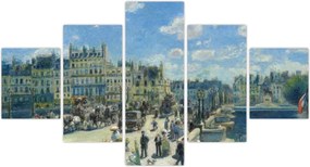 Obraz - Auguste Renoir, Pont Neuf, Paris, reprodukcje (125x70 cm)
