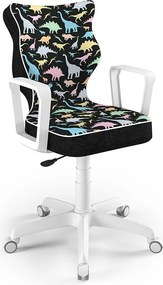 Krzesło do biurka Norm White rozmiar 5 (146-176,5 cm) z wzorami