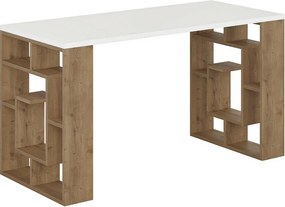 Biurko Maze White and Dark Oak