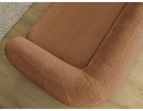 Ceglasta rozkładana sofa z tkaniny szenilowej 228 cm Neyo – Bobochic Paris